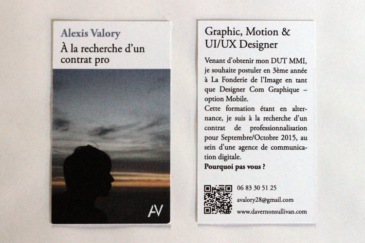 business card alexis valory