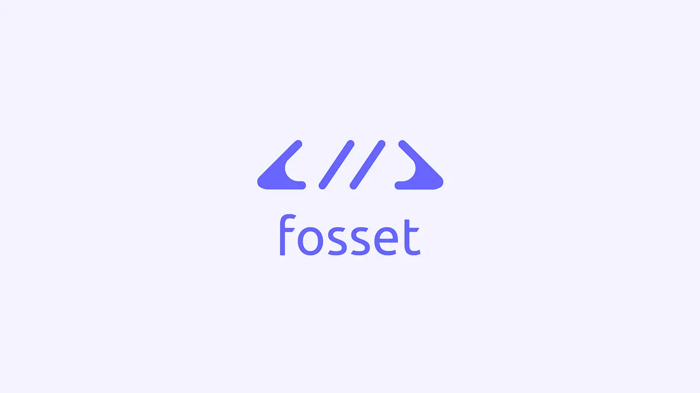 fosset plateforme open source développeurs maintenance support contrat identité graphique visuelle