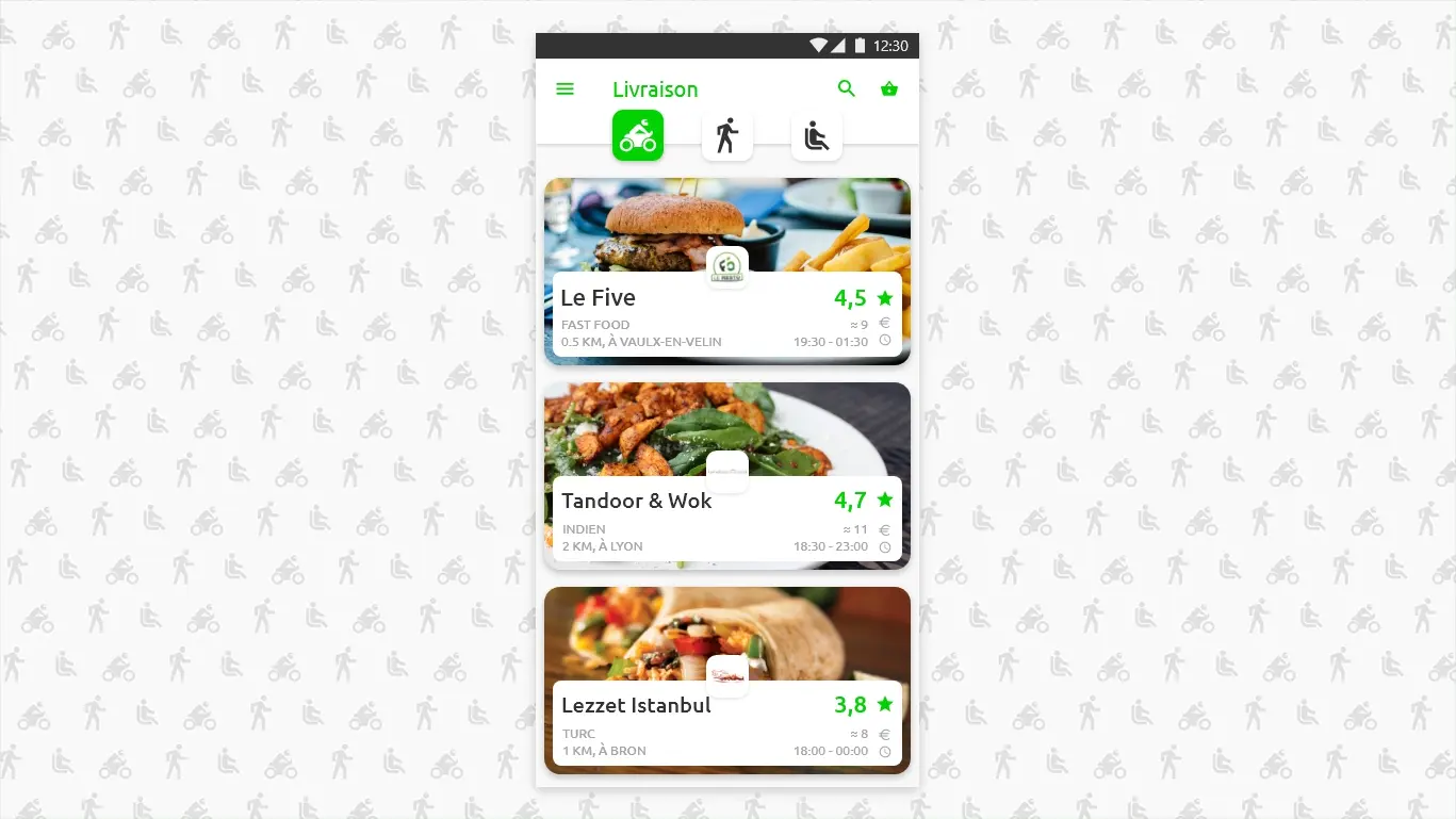 mooveat mobile app food delivery ui design