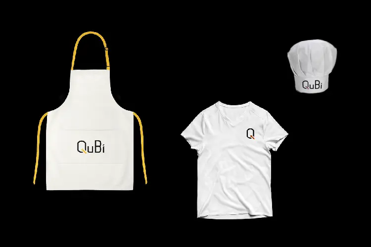 qubi graphic identity logo catering italian restaurant personal chef